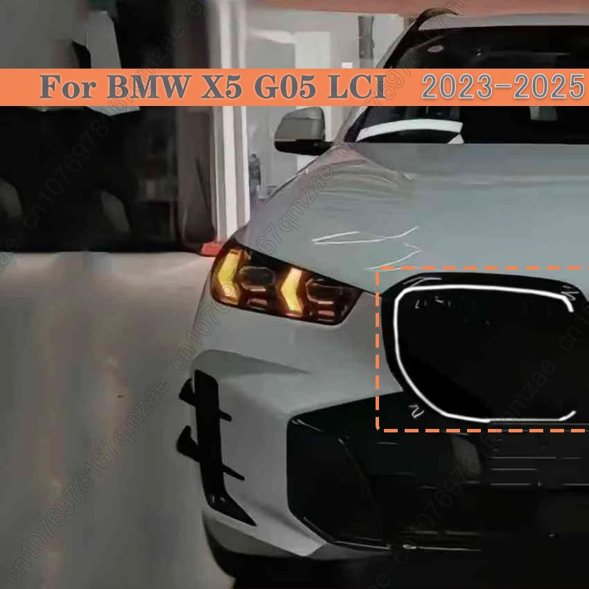 ABS Стайлинг автомобиля Racing Grill LED однолинейный глянцевый черный передний бампер гриль для BMW X5 G05 M-Sport LCI 2023-2025 автомобильные аксессуары 
ABS Стайлинг автомобиля Racing Grill LED однолинейный глянцевый черный передний бампер гриль для BMW X5 G05 M-Sport LCI 2023-2025 автомобильные аксессуары