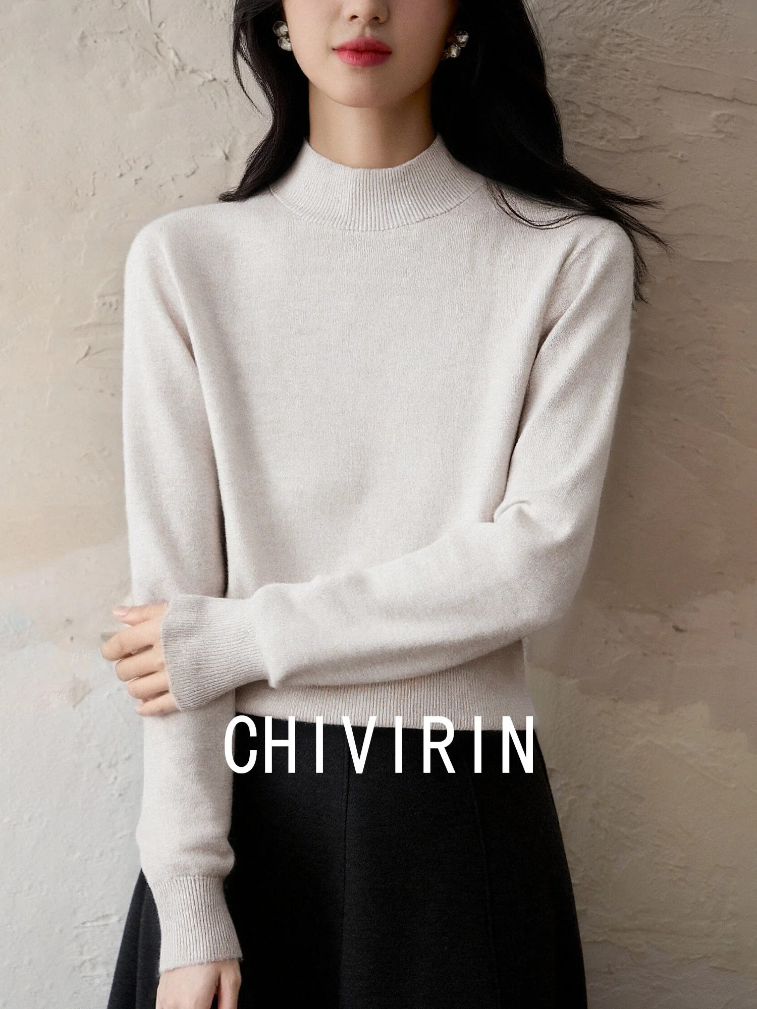 Chivirin Slim Fit Long Sve round Ne Knitted Sweater Women's Faionable Versatile Sle Warm Wool Blend Casual Wear
Chivirin Slim Fit Long Sve round Ne Knitted Sweater Women's Faionable Versatile Sle Warm Wool Blend Casual Wear