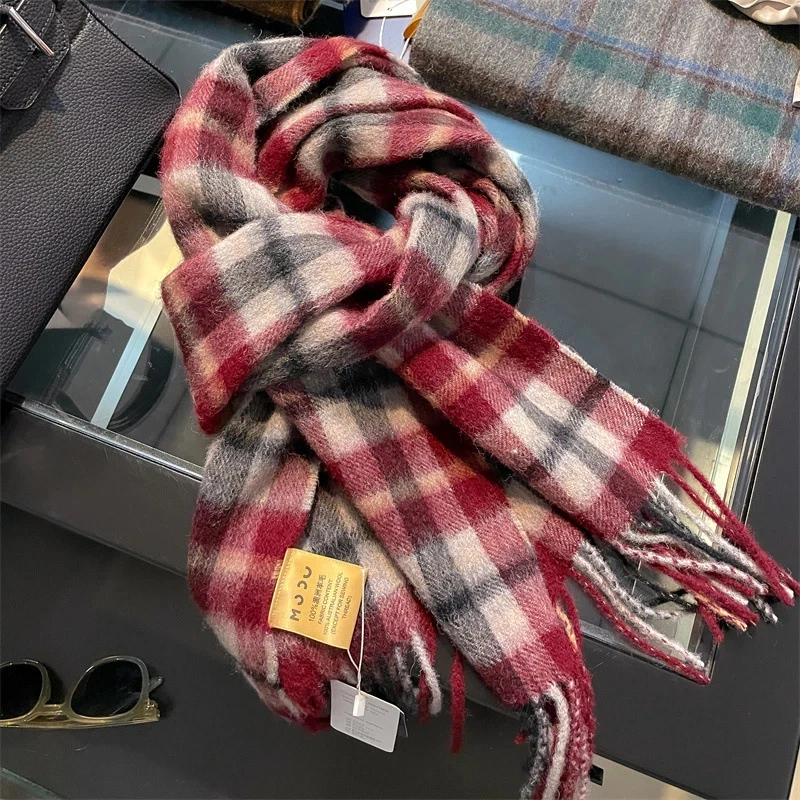100% Wool Winter Scarf for Women Long Warm Checkered Scarves Hijab Lady Shawl Wrap Female Bandana Plaid Head Scarves
100% Wool Winter Scarf for Women Long Warm Checkered Scarves Hijab Lady Shawl Wrap Female Bandana Plaid Head Scarves