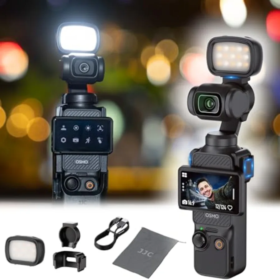 Pocket3 LED Light for DJI Osmo Pocket 3/ Xtra Muse Accessories, Rechargeable, Magnetic Mini Video Light w. Storage Bag, 3 Color
Pocket3 LED Light for DJI Osmo Pocket 3/ Xtra Muse Accessories, Rechargeable, Magnetic Mini Video Light w. Storage Bag, 3 Color