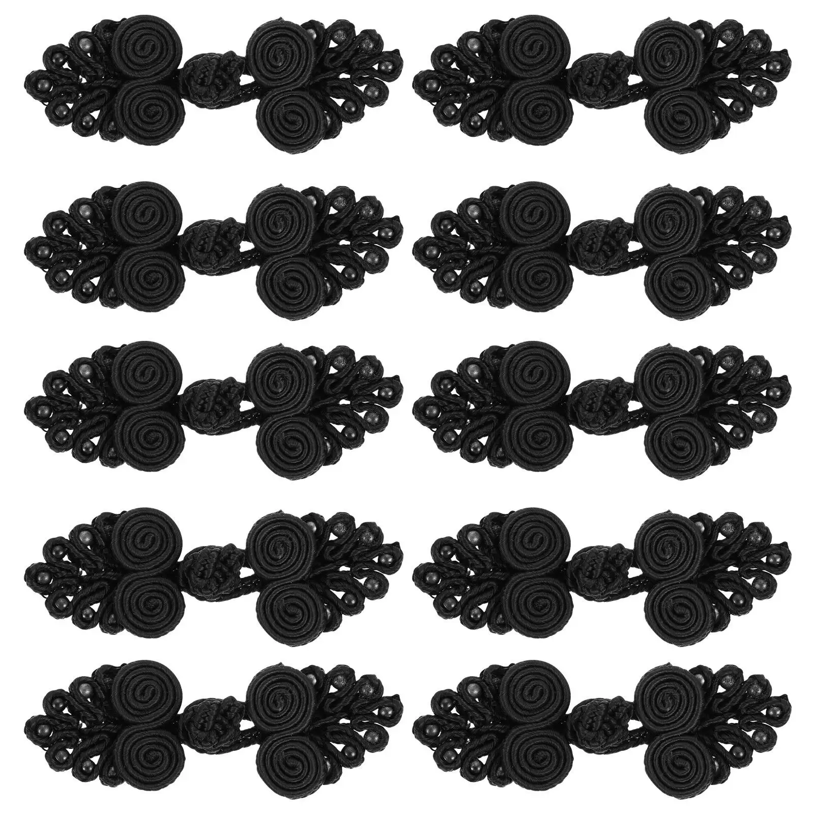 10 Pcs Black Cheongsam Buttons Fashion Chinese Knots Sewing Accessories Clothing Fasteners Non Fading Long Lasting
10 Pcs Black Cheongsam Buttons Fashion Chinese Knots Sewing Accessories Clothing Fasteners Non Fading Long Lasting