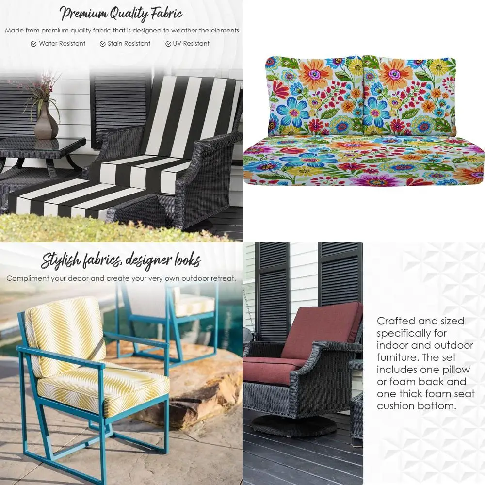 Всепогодный комплект подушек для уличной мебели, 46 x 26, из ткани спанлейс для садовой мебели
Всепогодный комплект подушек для уличной мебели, 46 x 26, из ткани спанлейс для садовой мебели