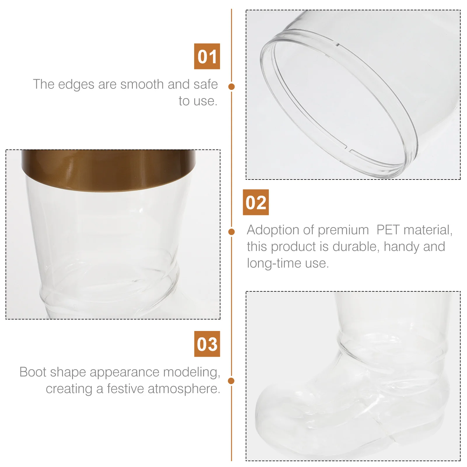 2pcs Boot-Shaped Candy Bottles Premium Storage Bottle Xmas Gift Packaging Container Wrapping Biscuits Jar Sugar Chocolate Crafts
2pcs Boot-Shaped Candy Bottles Premium Storage Bottle Xmas Gift Packaging Container Wrapping Biscuits Jar Sugar Chocolate Crafts