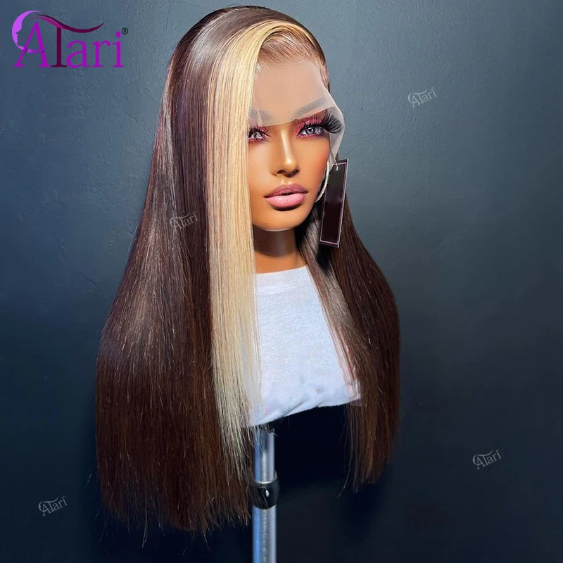 Chocolate Brown Blonde 13x6 Lace Frontal Straight Wig Pre Plucked Transparent 13x4 Brazilian Human Hair 5X5 Lace Closure Wig
Chocolate Brown Blonde 13x6 Lace Frontal Straight Wig Pre Plucked Transparent 13x4 Brazilian Human Hair 5X5 Lace Closure Wig