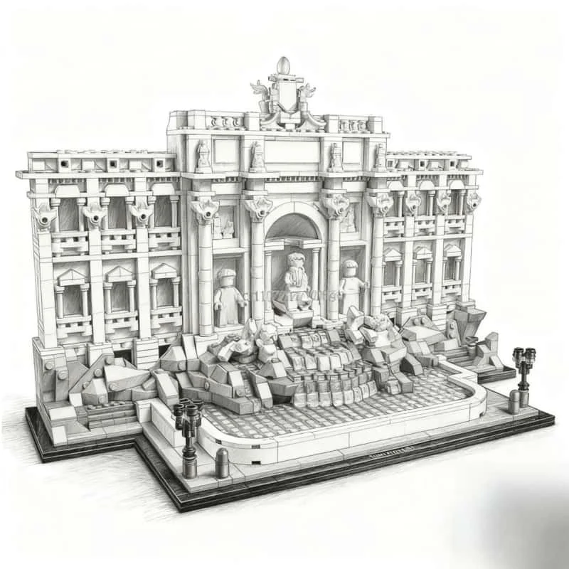 2025 New Trevi Fountain Building Block model Assembly technology Building Block series Toys Children's Christmas Gifts
2025 New Trevi Fountain Building Block model Assembly technology Building Block series Toys Children's Christmas Gifts