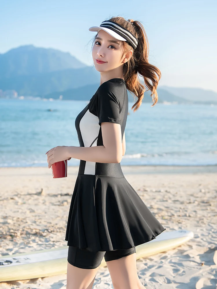 New plus Size Swimsuit for Women Spor Thermal Spa Special Pool Gyms ort Sve Fixed Chest Pad Pure Color
New plus Size Swimsuit for Women Spor Thermal Spa Special Pool Gyms ort Sve Fixed Chest Pad Pure Color