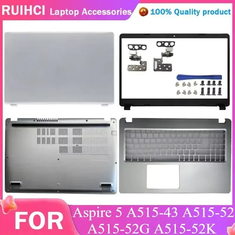 LCD Rear Lid Back Top Cover Front Bezel Palmrest Upper Bottom Base Case For Acer Aspire 5 A515-52 A515-52G A515-52K Silver
LCD Rear Lid Back Top Cover Front Bezel Palmrest Upper Bottom Base Case For Acer Aspire 5 A515-52 A515-52G A515-52K Silver