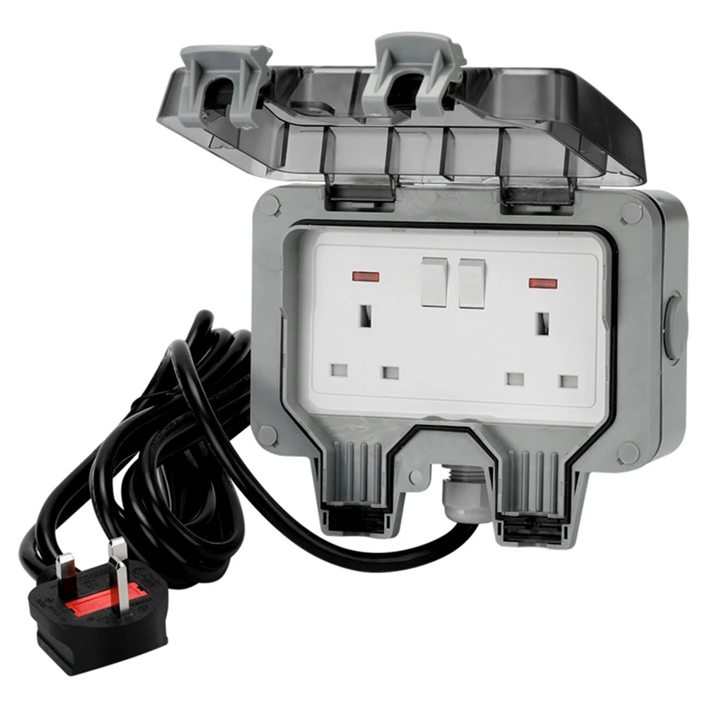IP66 Waterproof Outdoor Socket Box with 10M Extension Leads Shockproof and Weatherproof Design for Safe Power Supply
IP66 Waterproof Outdoor Socket Box with 10M Extension Leads Shockproof and Weatherproof Design for Safe Power Supply