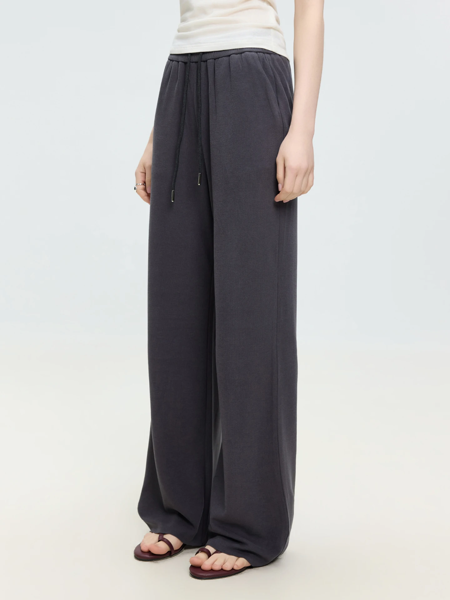 LUR High Waist Drawstring Casual Sweatpants Pure Color Fashionable All-Match Straight Leg Loose Fit Long Pants for Women
LUR High Waist Drawstring Casual Sweatpants Pure Color Fashionable All-Match Straight Leg Loose Fit Long Pants for Women