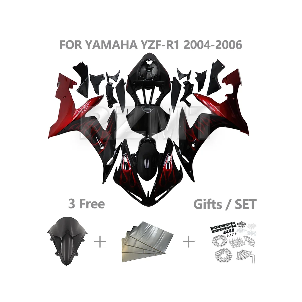 Комплект обтекателя для мотоцикла YAMAHA YZF-R1 2004-2006 YZF R1, детали рамы и кузова мотоцикла, детали обтекателя из АБС-пластика Y1005-104a 
Комплект обтекателя для мотоцикла YAMAHA YZF-R1 2004-2006 YZF R1, детали рамы и кузова мотоцикла, детали обтекателя из АБС-пластика Y1005-104a