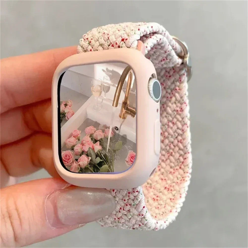 Korean Cute Braied Strap + Case For Apple Watch Band 49mm 46mm 41 45 44 38 42 Nylon Bracelet For iWatch Series 10 9 8 7 6 5 4 SE
Korean Cute Braied Strap + Case For Apple Watch Band 49mm 46mm 41 45 44 38 42 Nylon Bracelet For iWatch Series 10 9 8 7 6 5 4 SE
