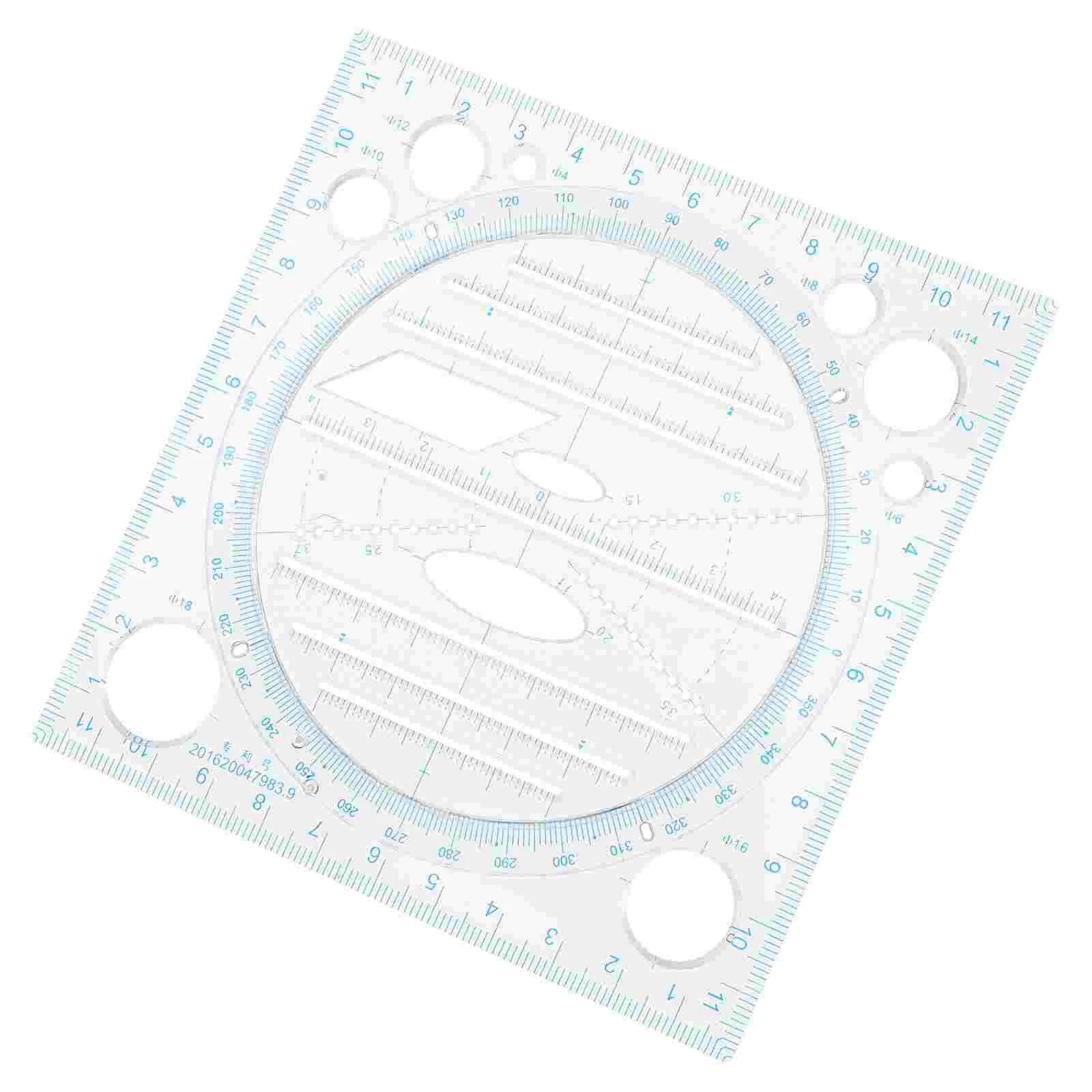 Drawing Ruler Measuring Students Multifunctional Geometric Tool Template Protractor Stationery
Drawing Ruler Measuring Students Multifunctional Geometric Tool Template Protractor Stationery