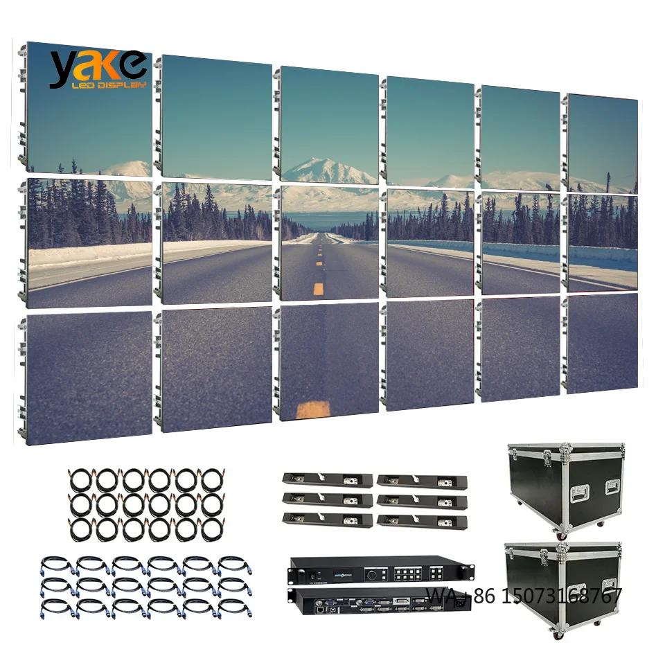 YAKE Outdoor Indoor P2.9 P3.91 LED Screen for Event Rental 500x500 500x1000mm Cabinet Waterproof Video Wall
YAKE Outdoor Indoor P2.9 P3.91 LED Screen for Event Rental 500x500 500x1000mm Cabinet Waterproof Video Wall