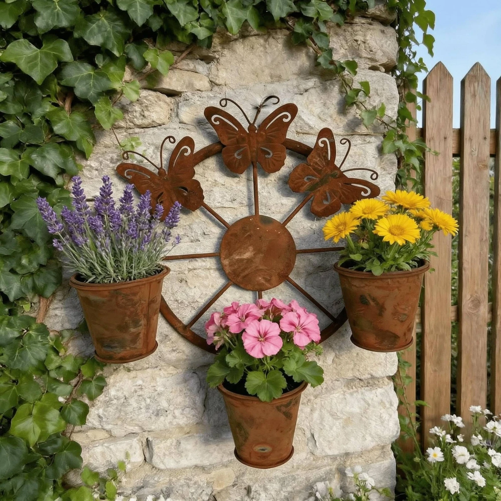 Metal Wall Planter Decor Weathered Butterfly Wall Planter Decorative Metal Butterfly Rustic Openwork
Metal Wall Planter Decor Weathered Butterfly Wall Planter Decorative Metal Butterfly Rustic Openwork