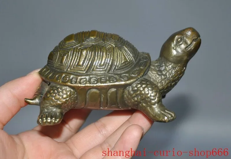 4.4 inch ancient Chinese bronze long-lived animal wealth tortoise statue -Natural materials
4.4 inch ancient Chinese bronze long-lived animal wealth tortoise statue -Natural materials