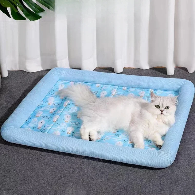 S-XL Summer Cooling Pet Cat Bed Cushion Ice Pad Dog Sleeping Square Mat for Puppy Dogs Cats Pet Kennel Top Quality Cool Cold
S-XL Summer Cooling Pet Cat Bed Cushion Ice Pad Dog Sleeping Square Mat for Puppy Dogs Cats Pet Kennel Top Quality Cool Cold