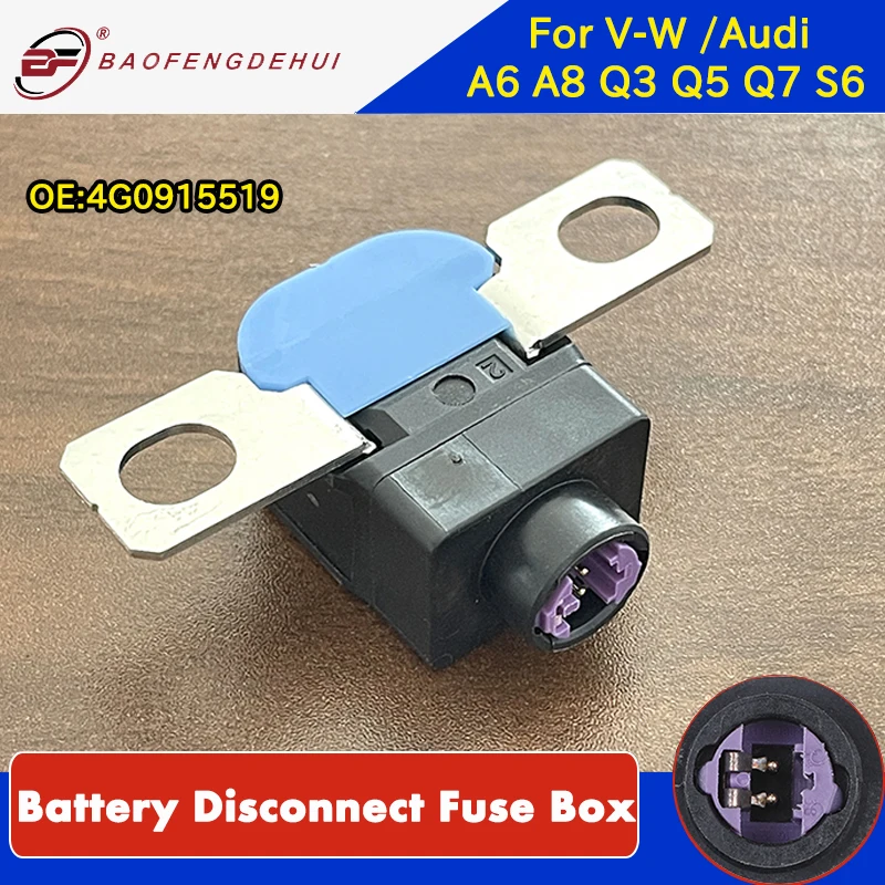 BF 4G0915519 Battery Disconnect Fuse Box Overload Protection Pyrofuse Pyroswitch PSS-2 For V-W Audi A6 A8 Q3 Q5 Q7 S6
BF 4G0915519 Battery Disconnect Fuse Box Overload Protection Pyrofuse Pyroswitch PSS-2 For V-W Audi A6 A8 Q3 Q5 Q7 S6