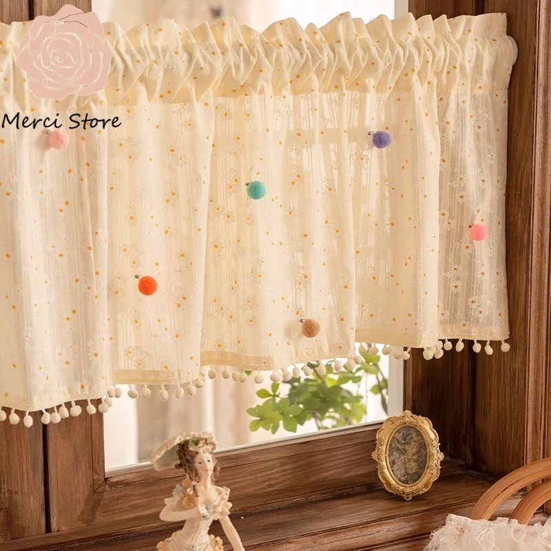 Merci Store French Ins Pastoral Floral Curtains Tulle for Childrens Room Kitchen Small Short Door Blackout Window Half Drapes
Merci Store French Ins Pastoral Floral Curtains Tulle for Childrens Room Kitchen Small Short Door Blackout Window Half Drapes