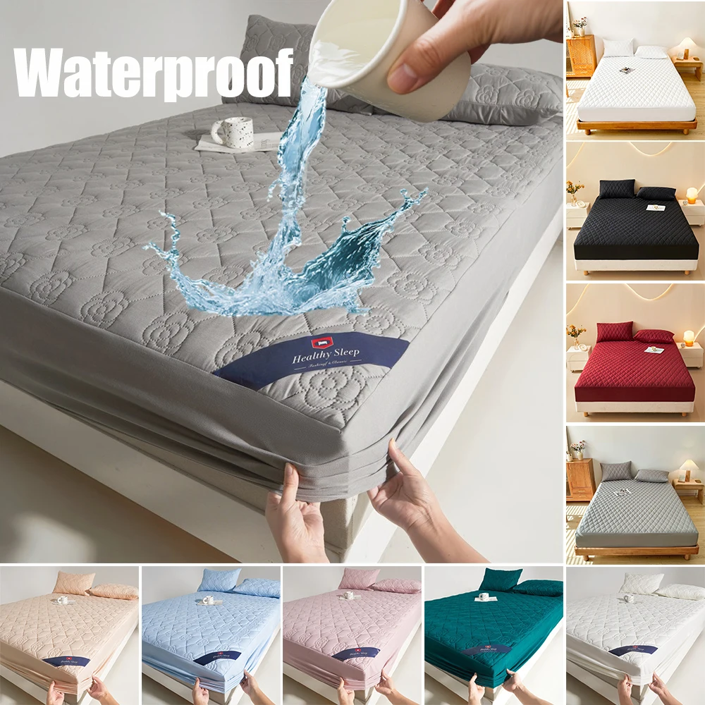 Elastic Quilted Mattress Covers Cotton Top Waterproof Fitted Sheet Mattress Protector King Size Bed Hoeslaken 180x200 Bettlaken
Elastic Quilted Mattress Covers Cotton Top Waterproof Fitted Sheet Mattress Protector King Size Bed Hoeslaken 180x200 Bettlaken