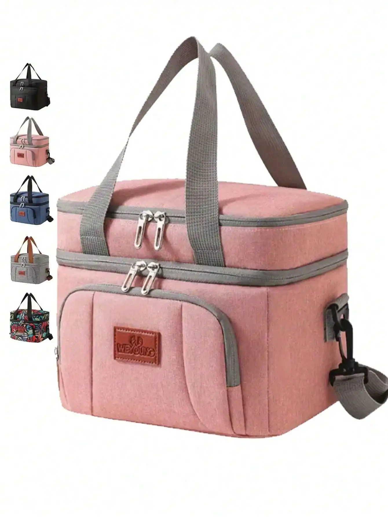 Insulated Dual-Zip Lunch Tote Bag for Office, Picnic, Hiking - Leakproof 12-Can Cooler with Front Pocket
Insulated Dual-Zip Lunch Tote Bag for Office, Picnic, Hiking - Leakproof 12-Can Cooler with Front Pocket