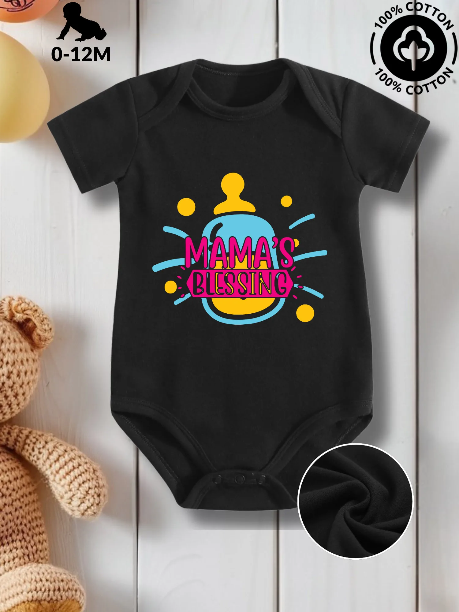 Детский костюм унисекс Mama's Blessing для ползания, комбинезон из чистого хлопка для ухода за кожей, всесезонное черное боди 190GSM
Детский костюм унисекс Mama's Blessing для ползания, комбинезон из чистого хлопка для ухода за кожей, всесезонное черное боди 190GSM