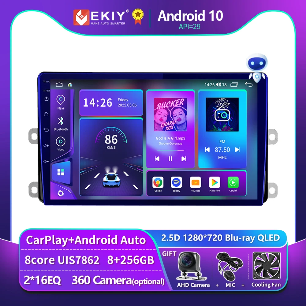 EKIY T900 For Toyota Highlander 4 XU70 2019 2020 2021 Android 10 Car Radio Stereo Multimedia Player CarPlay Navigation GPS Unit
EKIY T900 For Toyota Highlander 4 XU70 2019 2020 2021 Android 10 Car Radio Stereo Multimedia Player CarPlay Navigation GPS Unit