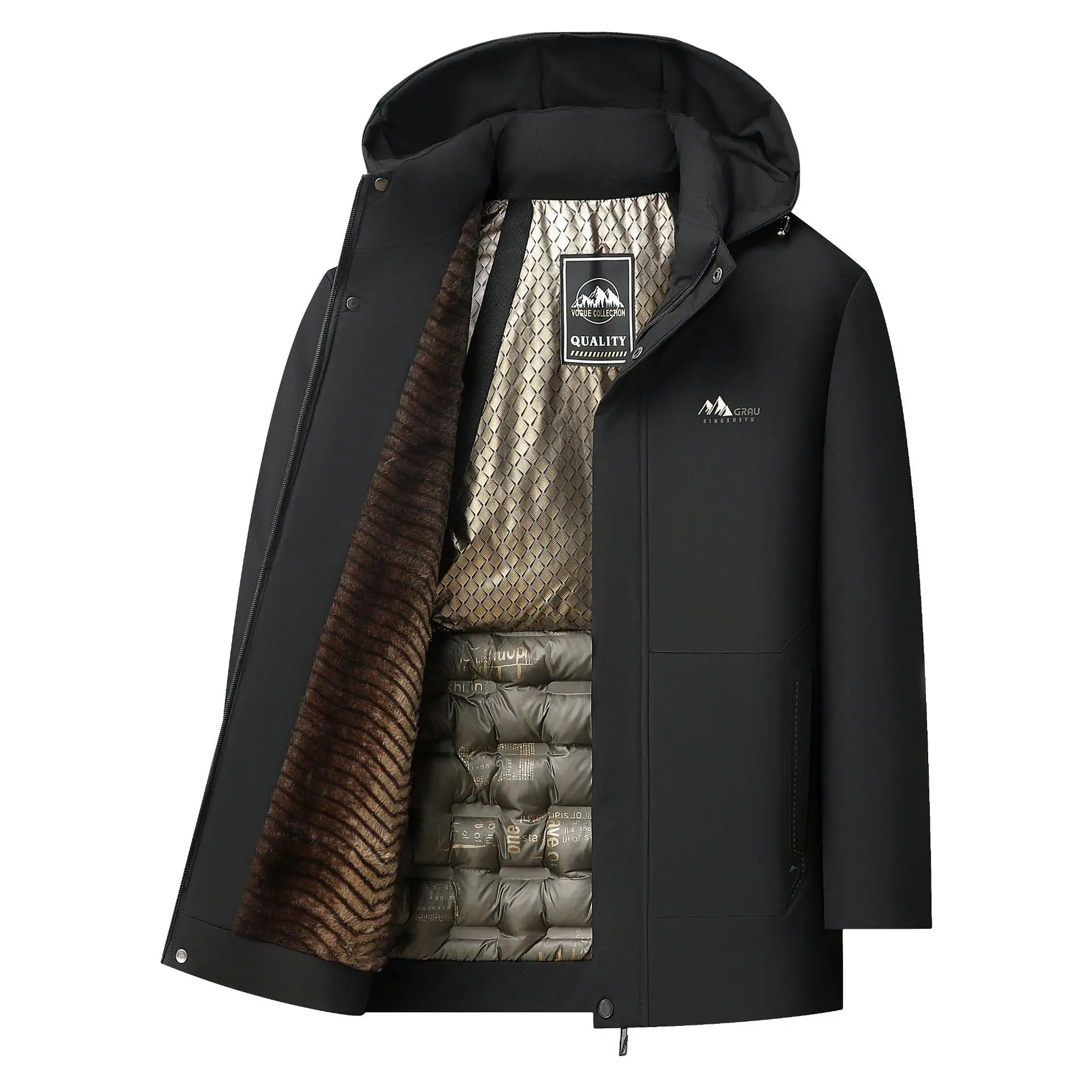 Men Winter Thickened Fleece Cotton Padded Jacket Men Fashion Business Casual Long Coat Warm Down Parkas Outerwear AU-229
Men Winter Thickened Fleece Cotton Padded Jacket Men Fashion Business Casual Long Coat Warm Down Parkas Outerwear AU-229