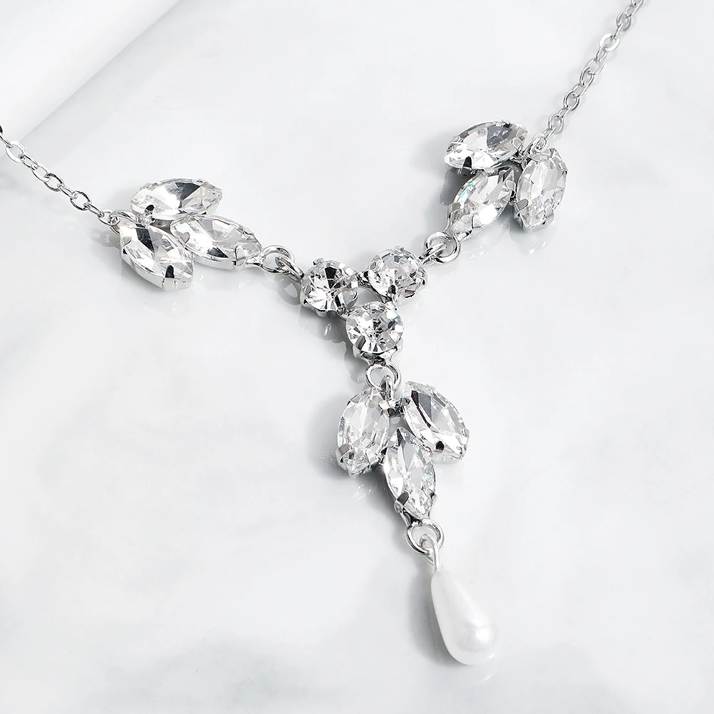 Fashion Bridal Pearl Necklaces Elegant Back Chain Statement Jewelry Ladies Pendant Wedding Party Gift
Fashion Bridal Pearl Necklaces Elegant Back Chain Statement Jewelry Ladies Pendant Wedding Party Gift