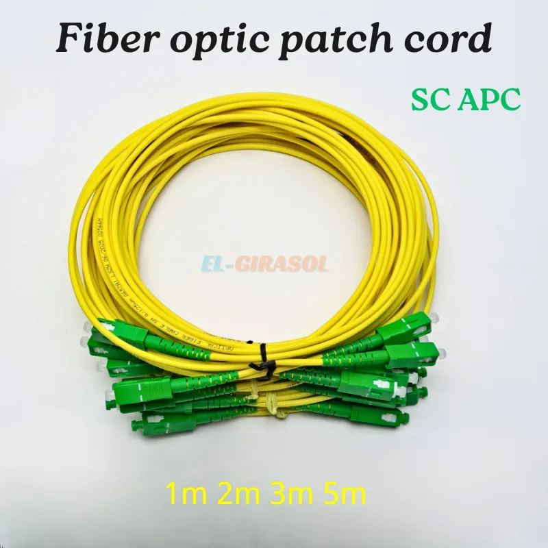 SC APC To SC APC Fiber Patch Cord Fiber Jumper Cable SM Simplex Single Mode 10Pcs FTTH 1m 2m 3m 5m
SC APC To SC APC Fiber Patch Cord Fiber Jumper Cable SM Simplex Single Mode 10Pcs FTTH 1m 2m 3m 5m