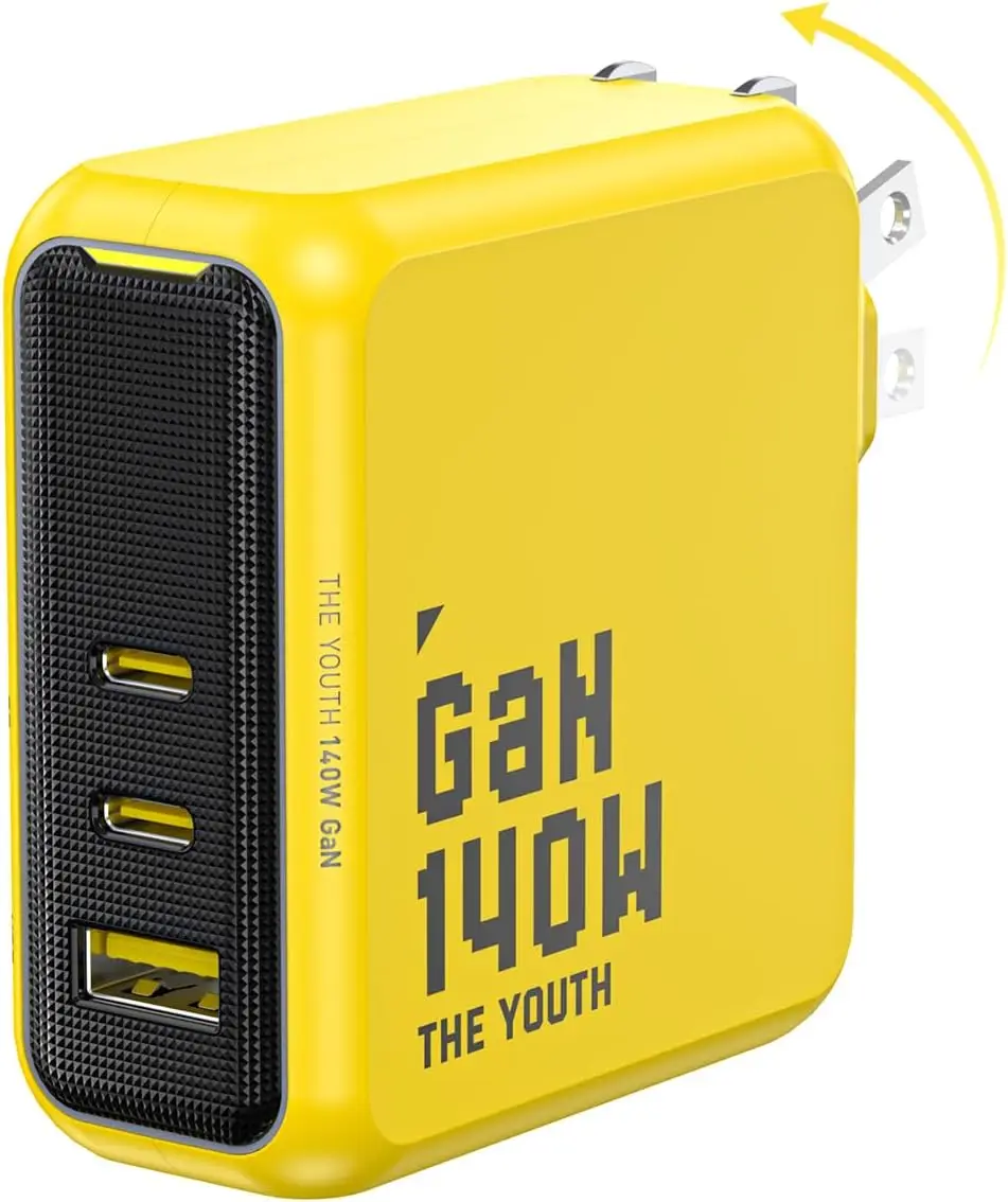 140W GaN+ USB-C быстрое зарядное устройство PD3.1 PPS, 3-портовый сетевой адаптер для MacBook, Dell, iPhone, iPad, планшетов
140W GaN+ USB-C быстрое зарядное устройство PD3.1 PPS, 3-портовый сетевой адаптер для MacBook, Dell, iPhone, iPad, планшетов