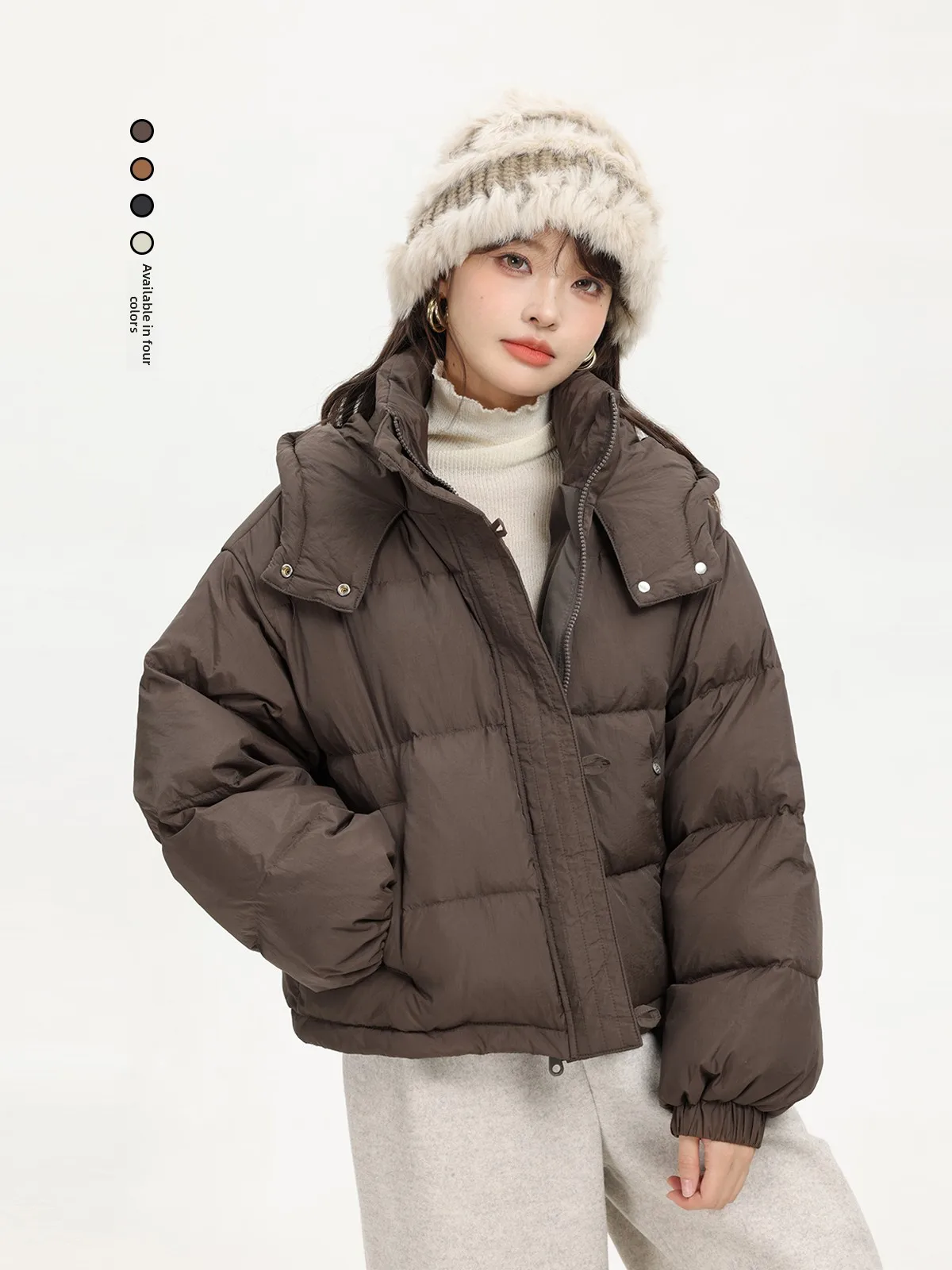 Xinmon Retro Sli Легкий пуховик Jaet Зимнее высококачественное хлопковое пальто с капюшоном Thiened White Du down Filling
Xinmon Retro Sli Легкий пуховик Jaet Зимнее высококачественное хлопковое пальто с капюшоном Thiened White Du down Filling