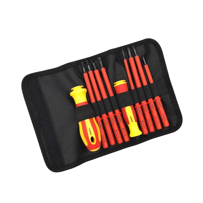 Hot Selling Protable 10PCS Insulated Screwdriver with an Interchangeable Head Plum Blossom Head Slotted Head
Hot Selling Protable 10PCS Insulated Screwdriver with an Interchangeable Head Plum Blossom Head Slotted Head
