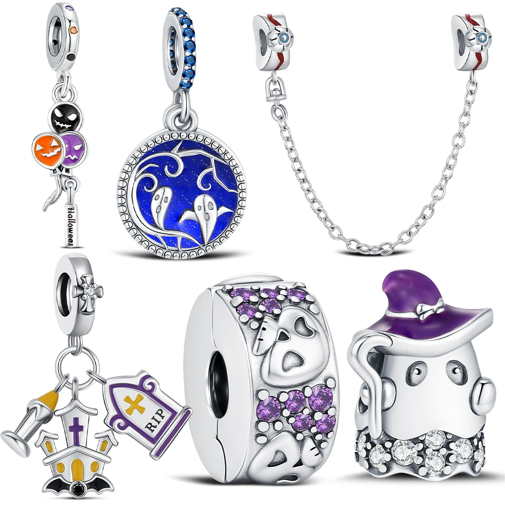 925 Sterling Silver Charm Tombstone Balloon Beads For Original Bracelet DIY Ladies Party Hot Jewelry Halloween Gifts
925 Sterling Silver Charm Tombstone Balloon Beads For Original Bracelet DIY Ladies Party Hot Jewelry Halloween Gifts
