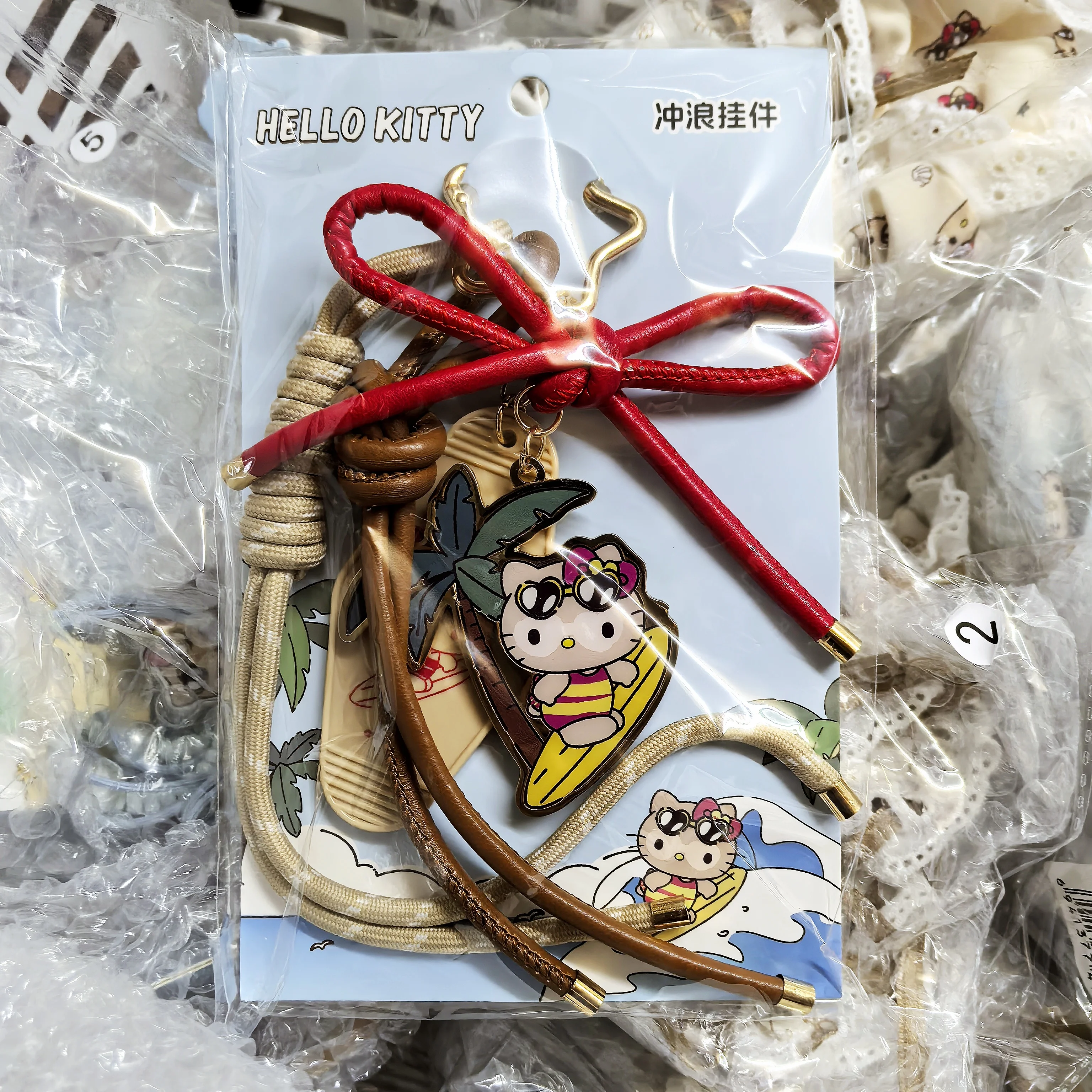 Hello Kitty Summer Surf Keychain with Dark Skin - Tropical Beach Surfing Accessory, Kawaii Cute Charm Gift for Fans
Hello Kitty Summer Surf Keychain with Dark Skin - Tropical Beach Surfing Accessory, Kawaii Cute Charm Gift for Fans