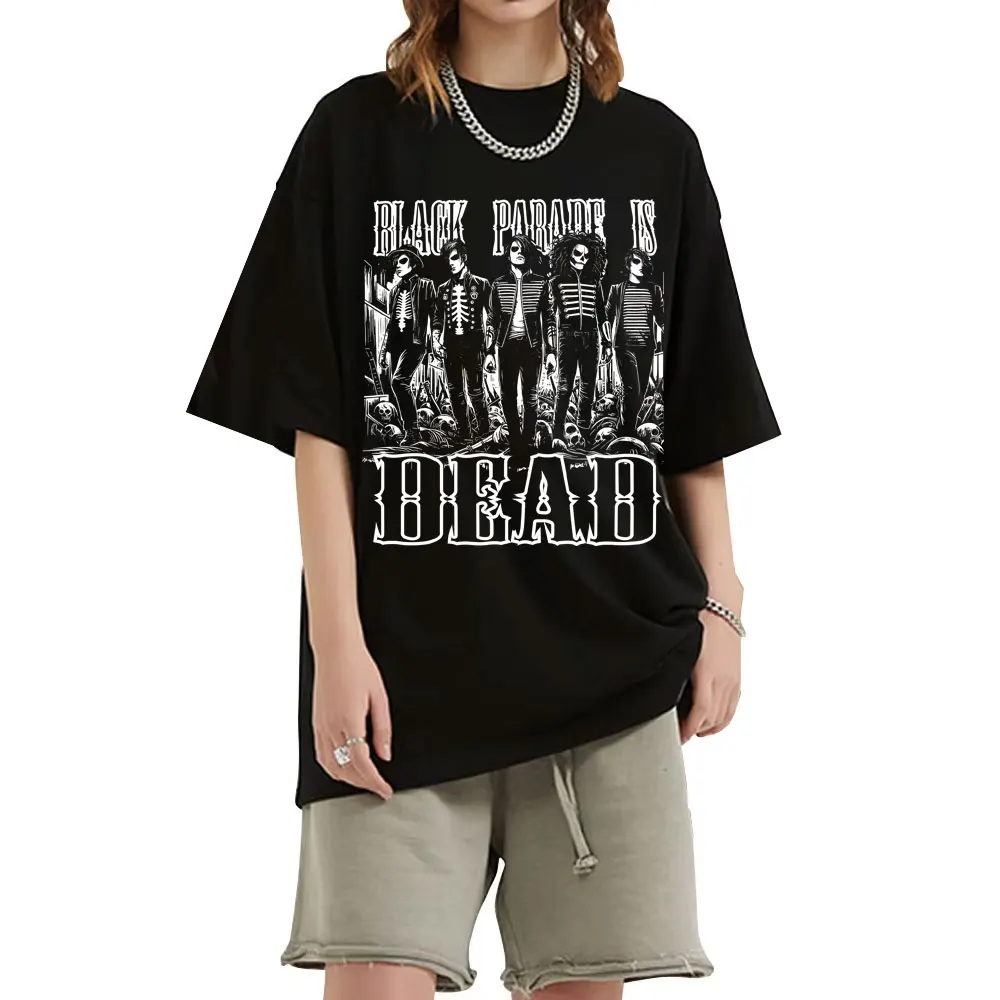 My Chemical Romance The Black Parade T-shirt Men Women Punk Emo Rock Oversized T Shirts Unisex High Quaity Soft Cotton Tshirt
My Chemical Romance The Black Parade T-shirt Men Women Punk Emo Rock Oversized T Shirts Unisex High Quaity Soft Cotton Tshirt