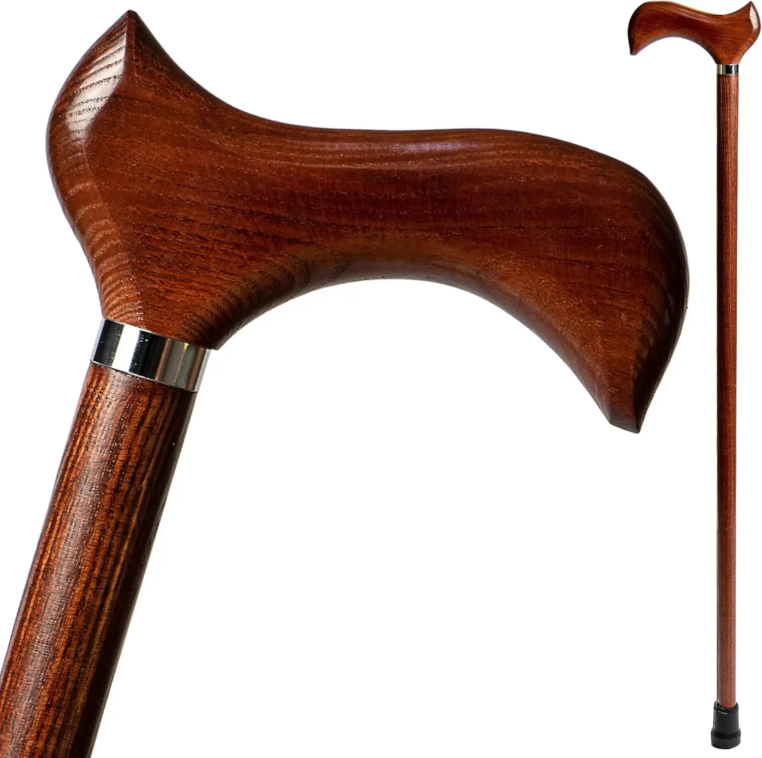 Handcrafted Wood Walking Stick for Men and Women - Fashionable Derby Cane, 36 Inches
Handcrafted Wood Walking Stick for Men and Women - Fashionable Derby Cane, 36 Inches