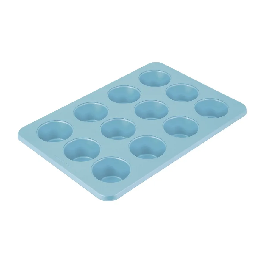 12-Cup Aluminized Steel Nonstick Cupcake Pan and Muffin Tin Mineral Water Blue
12-Cup Aluminized Steel Nonstick Cupcake Pan and Muffin Tin Mineral Water Blue