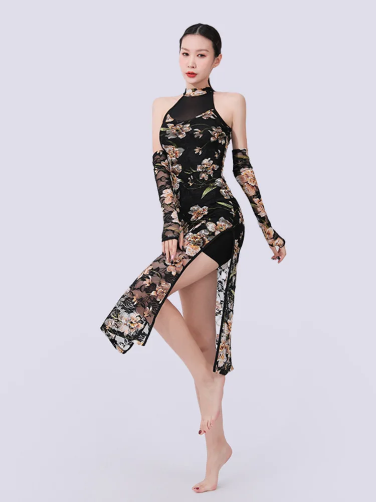 Summer Sleeveless Cheongsam Style with Sleeves Hollowed Out Classical Dance Dress for Wobeautiful Back Mesh Semi
Summer Sleeveless Cheongsam Style with Sleeves Hollowed Out Classical Dance Dress for Wobeautiful Back Mesh Semi