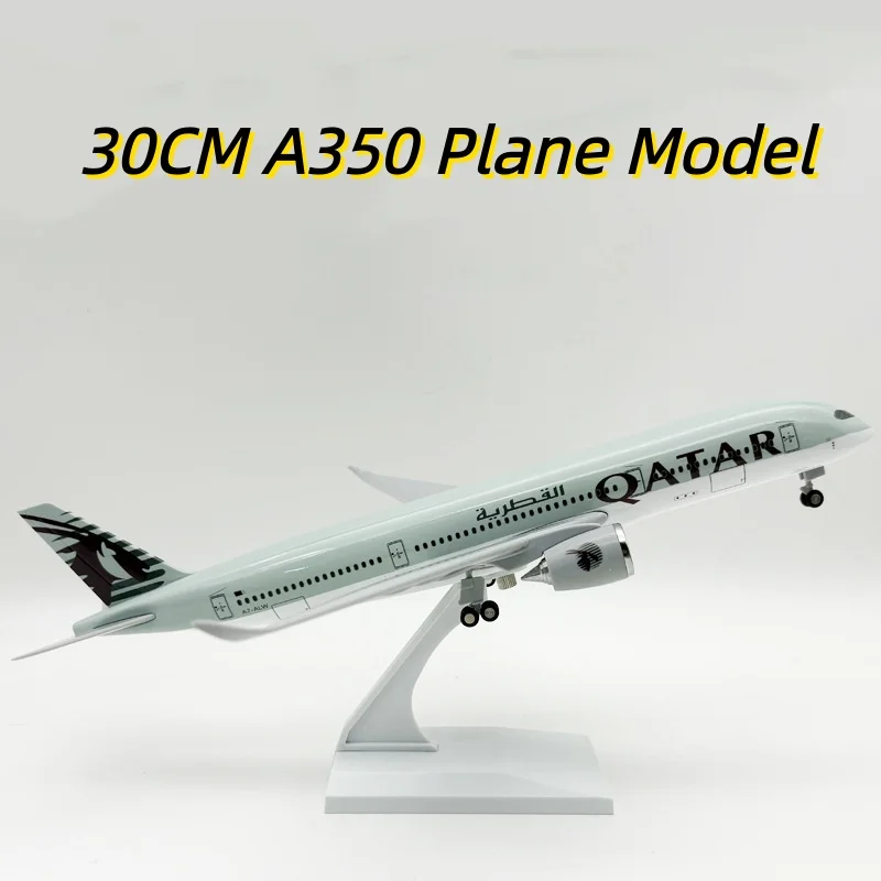 New 30cm 1/240 Scale Qatar A350 Resin Diecast Airplane Model Toy Kit with Stand &Wheel for Collections Displays or Boys Gift
New 30cm 1/240 Scale Qatar A350 Resin Diecast Airplane Model Toy Kit with Stand &Wheel for Collections Displays or Boys Gift