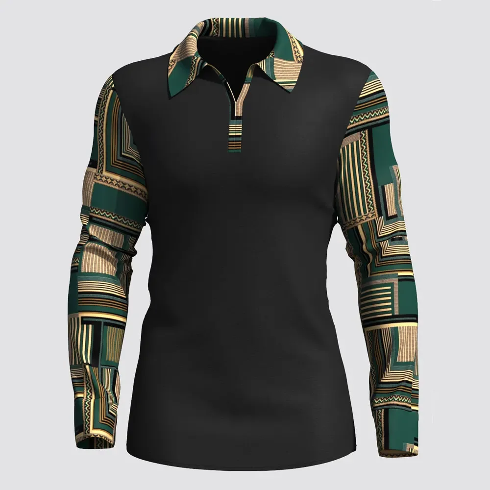 Men's Polo Shirt Ethnic Style Long Sleeved Lapel Shirt Spring Polo Top Men's Stylish Golf Shirt ropa para hombre men clothing
Men's Polo Shirt Ethnic Style Long Sleeved Lapel Shirt Spring Polo Top Men's Stylish Golf Shirt ropa para hombre men clothing