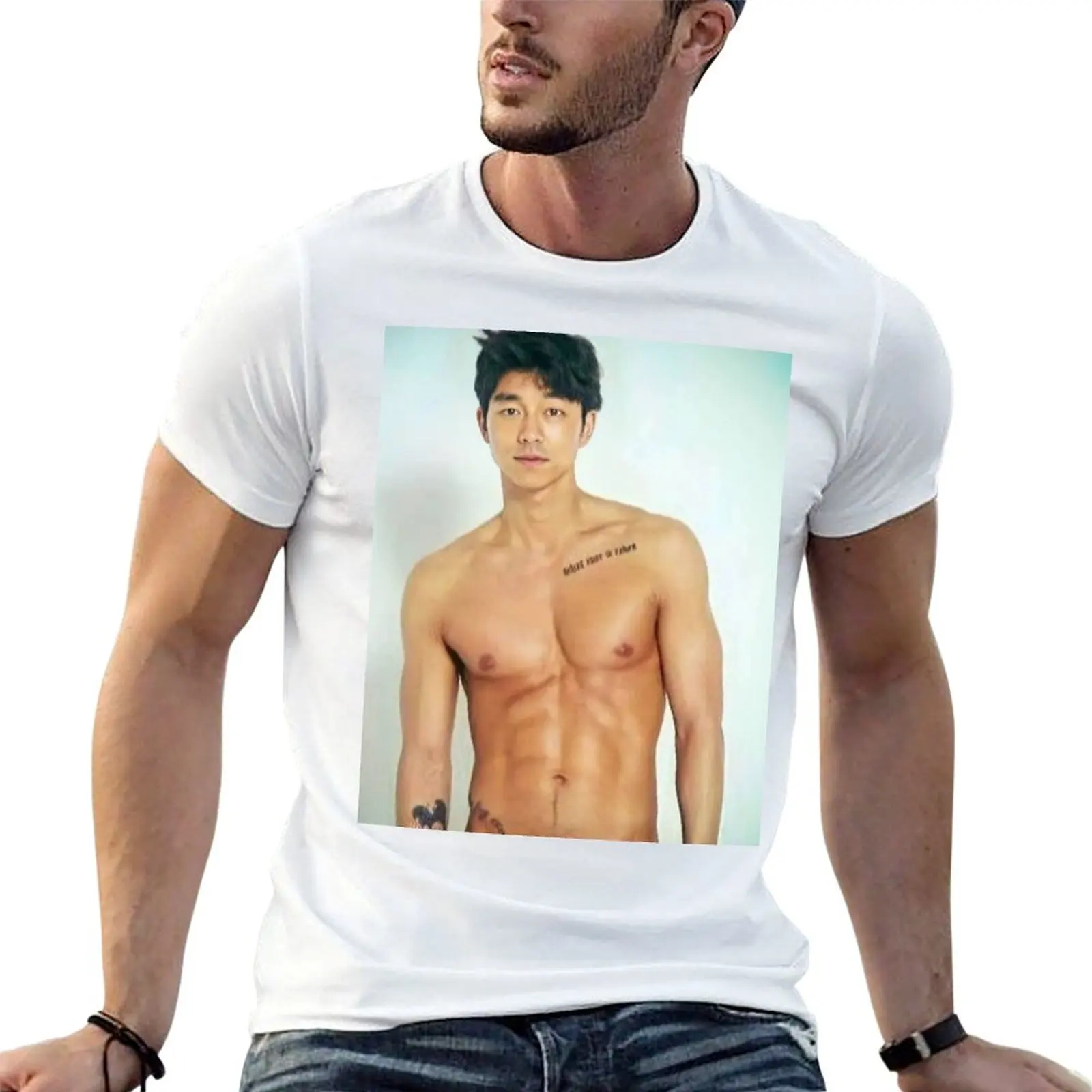 cotton Yoo shirt graphic t shirtless men T-Shirt Gong t shirt 100% man
cotton Yoo shirt graphic t shirtless men T-Shirt Gong t shirt 100% man