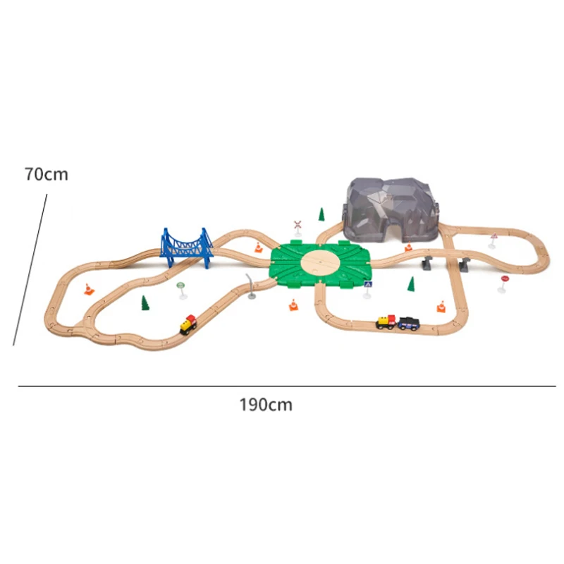72PCS Mountain Train Track Play set Wooden Train Scene Accessories Large Size Storage Box Compatible With Wooden Track Pd39
72PCS Mountain Train Track Play set Wooden Train Scene Accessories Large Size Storage Box Compatible With Wooden Track Pd39