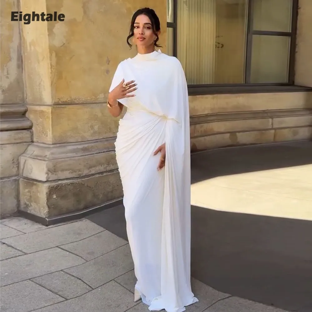 Eighale Arabic Wedding Dresses O-Neck Cap Sleves Muslim Simple White Ivory Customized Mermaid Bridal Gown Vestidos De Novia
Eighale Arabic Wedding Dresses O-Neck Cap Sleves Muslim Simple White Ivory Customized Mermaid Bridal Gown Vestidos De Novia