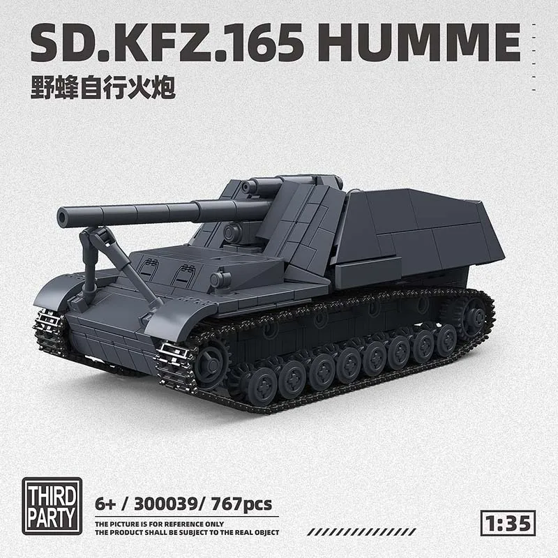 300039 Famous War Army SD KFZ 165 HUMME Tank Military Model Enthusiasts Building Blocks Educational Bricks Toys For Kids Boys
300039 Famous War Army SD KFZ 165 HUMME Tank Military Model Enthusiasts Building Blocks Educational Bricks Toys For Kids Boys