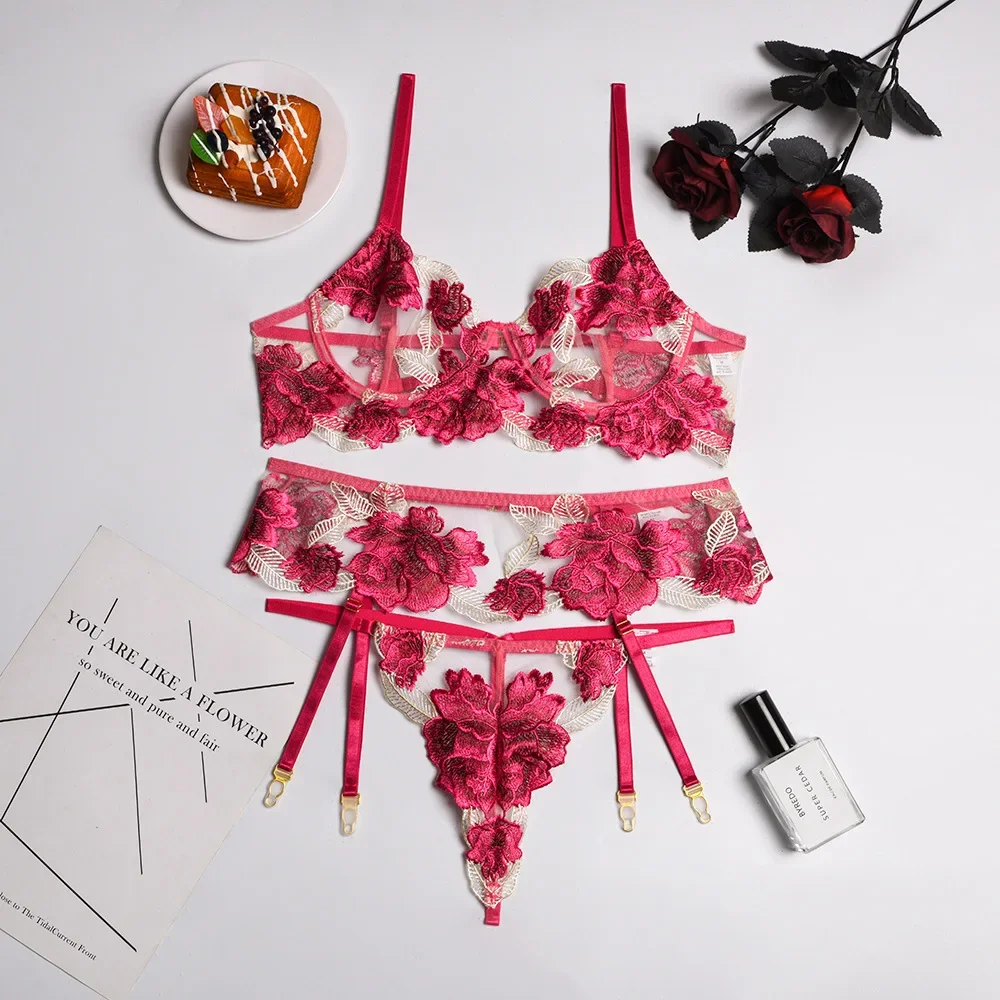 Flower Sexy Exotic Set Women See Through Lingerie Bra Set Elegant Floral Embroidery Micro Bikini Thong Underwear Exotic Apparel
Flower Sexy Exotic Set Women See Through Lingerie Bra Set Elegant Floral Embroidery Micro Bikini Thong Underwear Exotic Apparel