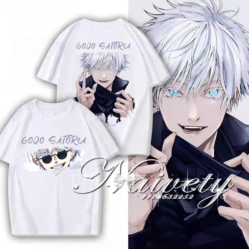 Jujutsu Kaisen Satoru Gojo Print T-shirt Men Women 2026 Summer Quick Dry Cotton Oversized Casual Anime Retro Streetwear Tee Y2k
Jujutsu Kaisen Satoru Gojo Print T-shirt Men Women 2026 Summer Quick Dry Cotton Oversized Casual Anime Retro Streetwear Tee Y2k