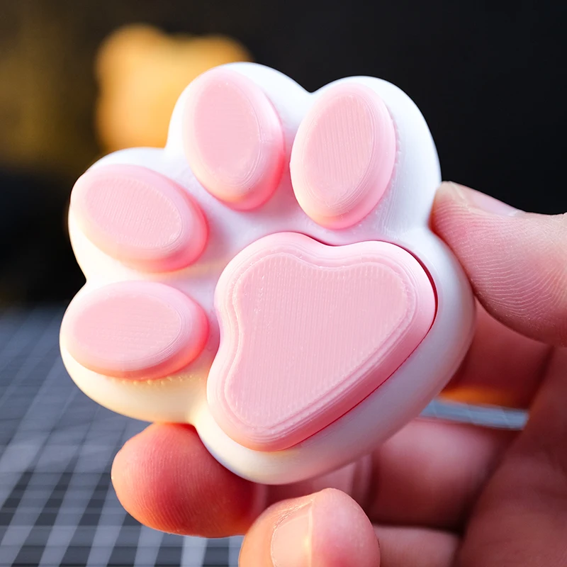 Cute 3D Printed Cat Paw Fidget Toy Portable Soft Squeeze Stress Relief Keychain Desktop Decor
Cute 3D Printed Cat Paw Fidget Toy Portable Soft Squeeze Stress Relief Keychain Desktop Decor