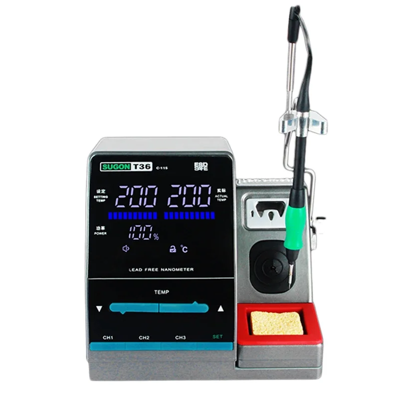 New T36 Nano Soldering Station 1 Second Rapid Temperature Rise Repair High Precision Motherboard Flying Wire Electric Soldering
New T36 Nano Soldering Station 1 Second Rapid Temperature Rise Repair High Precision Motherboard Flying Wire Electric Soldering