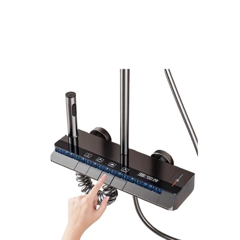 Shower shower set integrated intelligent constant temperature digital display bathroom bathroom home nozzle a complete set
Shower shower set integrated intelligent constant temperature digital display bathroom bathroom home nozzle a complete set