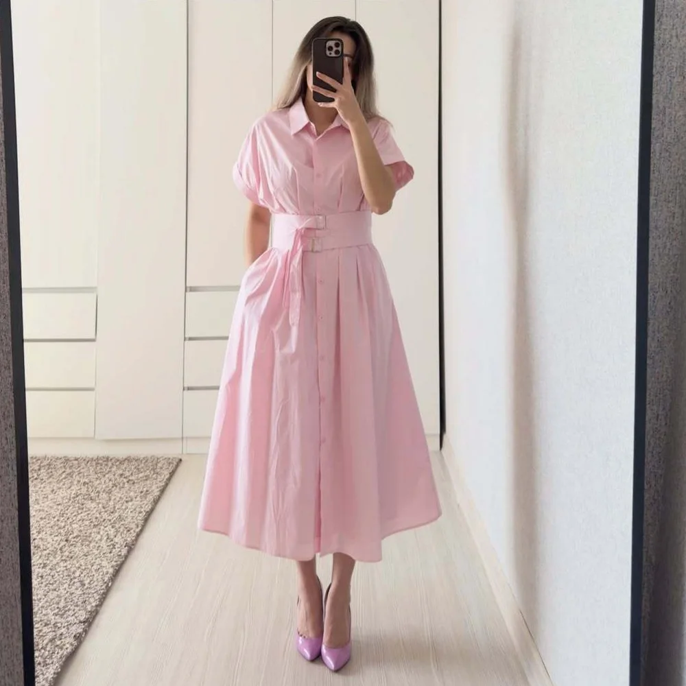 Women's Midi Dress with Belt Fashion Casual Spring Summer Dresses Overall Jumpsuit Playsuit
Women's Midi Dress with Belt Fashion Casual Spring Summer Dresses Overall Jumpsuit Playsuit
